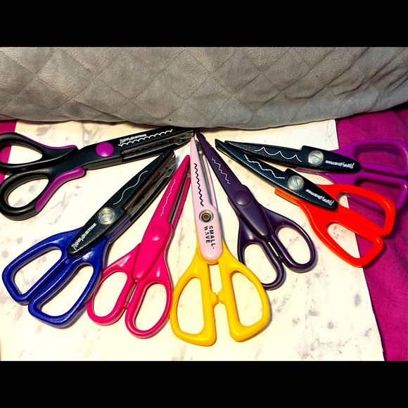 Paper Adventures Other - Set of Seven Decorative Edge Scissors for Paper and Crafts